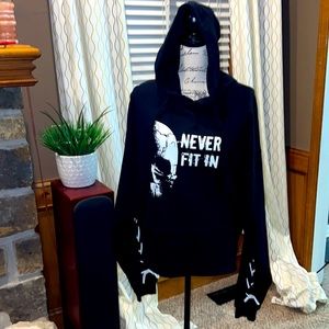 NEW The Drive Clothing NEVER Crop Hoodie.